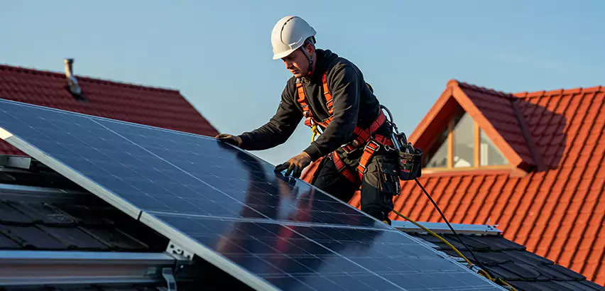 Solar Panels on Steel Roof Installation in Saint Charles